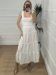 Casual Midi Skirt/White