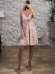  Floral WrapBust Mini Dress-6277/White