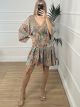 Silk Mini Dress-NOIE/N13