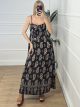 Boho Maxi Dress-59100/Black