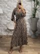 Maxi Leopard Print Dress/N1