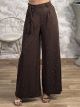Wide Strass Pants/Chocolat
