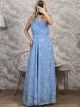 Floral Embossed Pattern Dress/Ciel