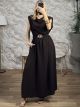 Shoulder Pads & Belt Dress/Chocolat