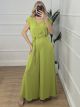 Wide Leg Jumpsuit/Lime