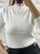 Rhombus Strass Top/White