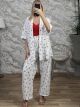 Kimono Cherries Set/White