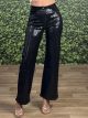 Wide Glam Denim Pants-2198/Black