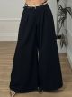 Wide Double Belt Pants/Black