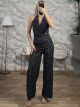 HalterNeck Polka Dot Jumpsuit