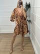 Silk Mini Dress-NOIE/N12
