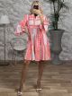 Cotton Mini Dress-4015/Pink