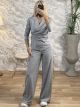 Wide Elastic Βuckle Set/Grey