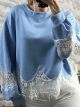 Lace Sweatshirt/Ciel
