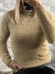 Mohair High Neck Top-9573/Camel