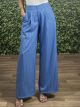 Wide Stripped Pants-22097/Blue