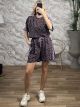 Leo DoubleStriped Shorts Set/LilacStripes