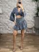 Silk Boho Mini Skirt Set-2021/N4