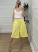 Soft Denim Long Shorts/Yellow