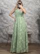 Floral Embossed Pattern Dress/Mint