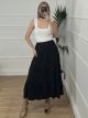 Casual Midi Skirt/Black