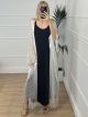 Net Maxi Kimono/White