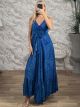 Silk Ruffled Maxi Dress-921/N5