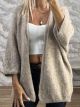 SuperSoft Knitted Cardigan-5021/Beige