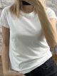 Cotton Mono T-Shirt CrewNeck/White