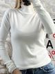 Viscose TurtleNeck Top-1217/White