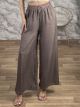 Cotton Highwaist Pants-460/Mocha