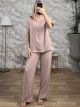 GLOW Stripe Casual Set/Pink