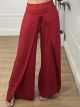Wrapover Wide GLOW Pants/Red