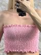 Wasp Nest Strapless Top-NEW/Pink
