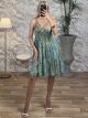 Silk Mini Dress Golden Floral-2515/N6