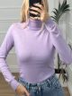 Viscose TurtleNeck Top/Lilac