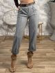 Viscose Belt Pants-1629/Grey