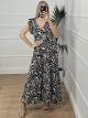 Ruffle Jumpsuit Animal/Zebra
