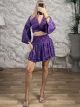 Silk Boho Mini Skirt Set-2021/N3