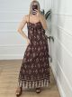 Boho Maxi Dress-59100/Chocolat