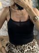 Plain Elastic Top/Black