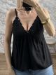 Studs Viscose Top-268188/Black