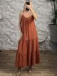BeadStraps Viscose Maxi Dress-6297/Ecai