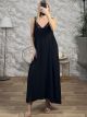 Plus Size Lingerie Maxi Dress/Black