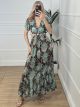 OpenBack Hoop Cut Dress/Chocolat
