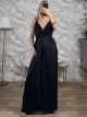 Polymorphic Satin Jumpsuit/Black