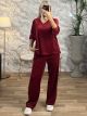 Velvet Ve Set Plus-2489/Burgundy