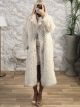 Long Fluffy Fur Coat/Vanilla