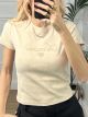 T-shirt Necklace Amour/Beige