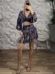 Silk Boho Mini Skirt Set-2021/N2